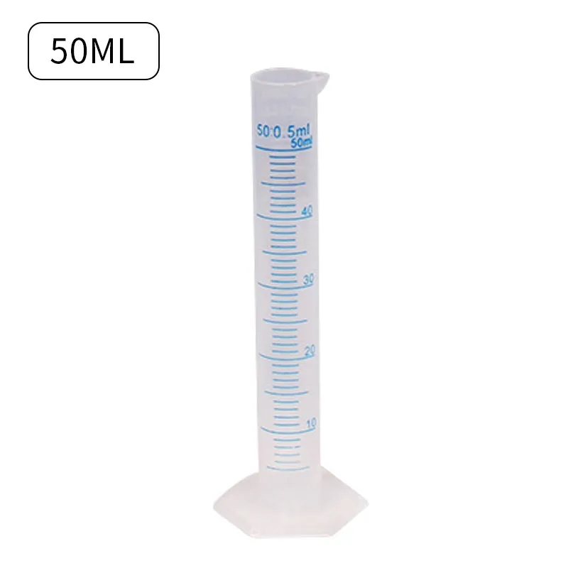 Plastic Measuring Cylinder 50ml for Laboratory Test Graduated Tube Tool Measuring Cup Affordable Chemistry Set 
Plastic Measuring Cylinder 50ml for Laboratory Test Graduated Tube Tool Measuring Cup Affordable Chemistry Set