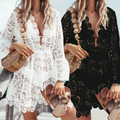 Women's Boho Solid Bikini Cover Ups Dresses 2021 Fashion Sexy Solid High Waist Loose Mini Dress Beach Vacation Sunproof Dress 
Women's Boho Solid Bikini Cover Ups Dresses 2021 Fashion Sexy Solid High Waist Loose Mini Dress Beach Vacation Sunproof Dress
