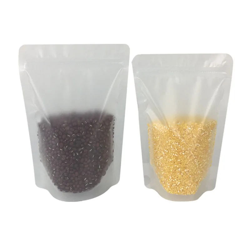 100pc Frosted Transparent Self-standing Zipper Bag Frosted Dried Fruit Food bag Milk Coffee Packaging Bag Biscuit Packaging
100pc Frosted Transparent Self-standing Zipper Bag Frosted Dried Fruit Food bag Milk Coffee Packaging Bag Biscuit Packaging