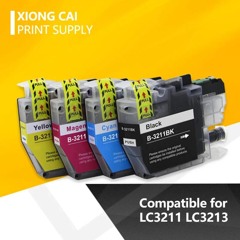 Compatible for LC3213 Ink Cartridge For Brother LC 3213 DCP-J772DW DCP-J774DW MFC-J890DW MFC-J895DW Printers Full Ink
Compatible for LC3213 Ink Cartridge For Brother LC 3213 DCP-J772DW DCP-J774DW MFC-J890DW MFC-J895DW Printers Full Ink