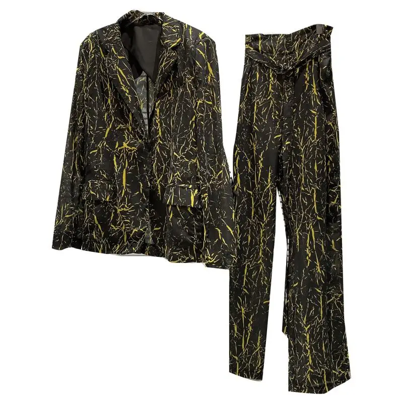 Green One Button Blazer Coat + Loose Wide Leg Pants Thin 2021 Summer New Style Two Piece Set
Green One Button Blazer Coat + Loose Wide Leg Pants Thin 2021 Summer New Style Two Piece Set