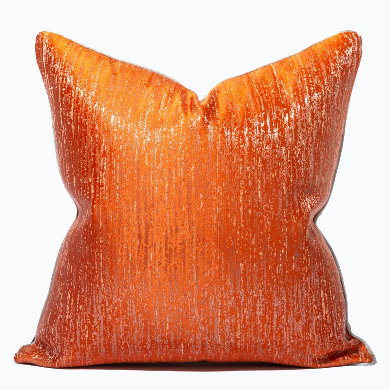 

30x50/45/50cm light luxury golden orange cushion cover jacquard pillowcase sofa waist pillow cover for backrest