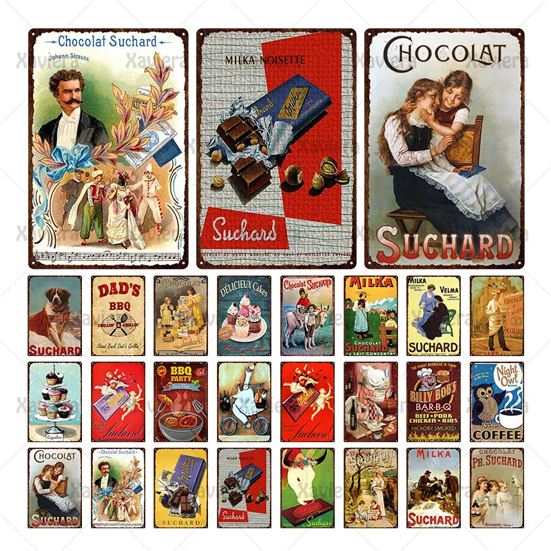 Жестяные знаки, винтажный постер для шоколада и кофе, металлический десертный знак, настенный художественный декор для шоколада, магазина, ...
Жестяные знаки, винтажный постер для шоколада и кофе, металлический десертный знак, настенный художественный декор для шоколада, магазина, ...