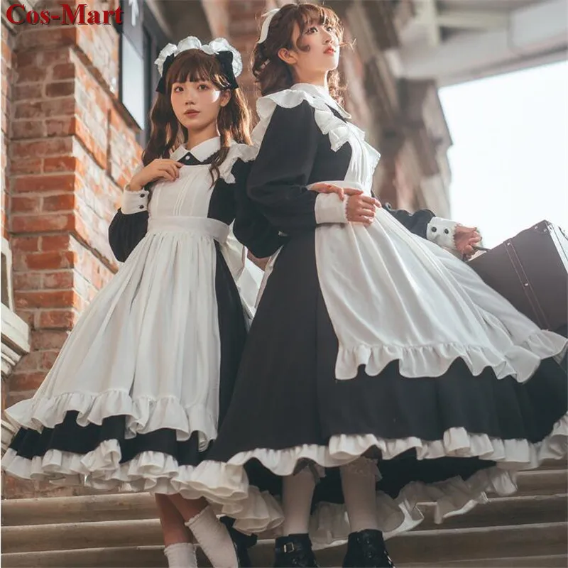 Cos-Mart The Traditional British Maid Dress Cosplay Costume Elegant Long Style Uniform Party Role Play Clothing Custom-Make
Cos-Mart The Traditional British Maid Dress Cosplay Costume Elegant Long Style Uniform Party Role Play Clothing Custom-Make