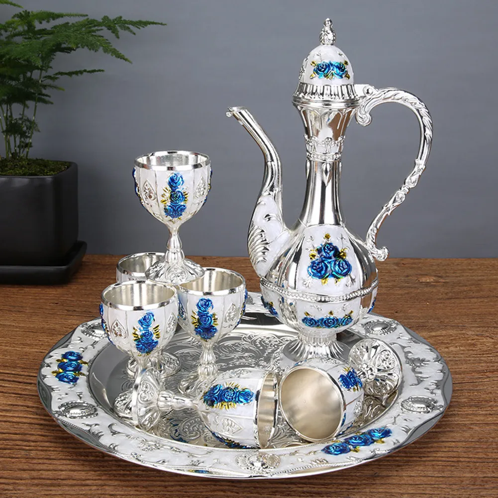 1 Set Of Wine Tools EU Style Home Vintage Wine Pot Cup Tray Set Cabinet Ornament Decoration European Decoration Style
1 Set Of Wine Tools EU Style Home Vintage Wine Pot Cup Tray Set Cabinet Ornament Decoration European Decoration Style