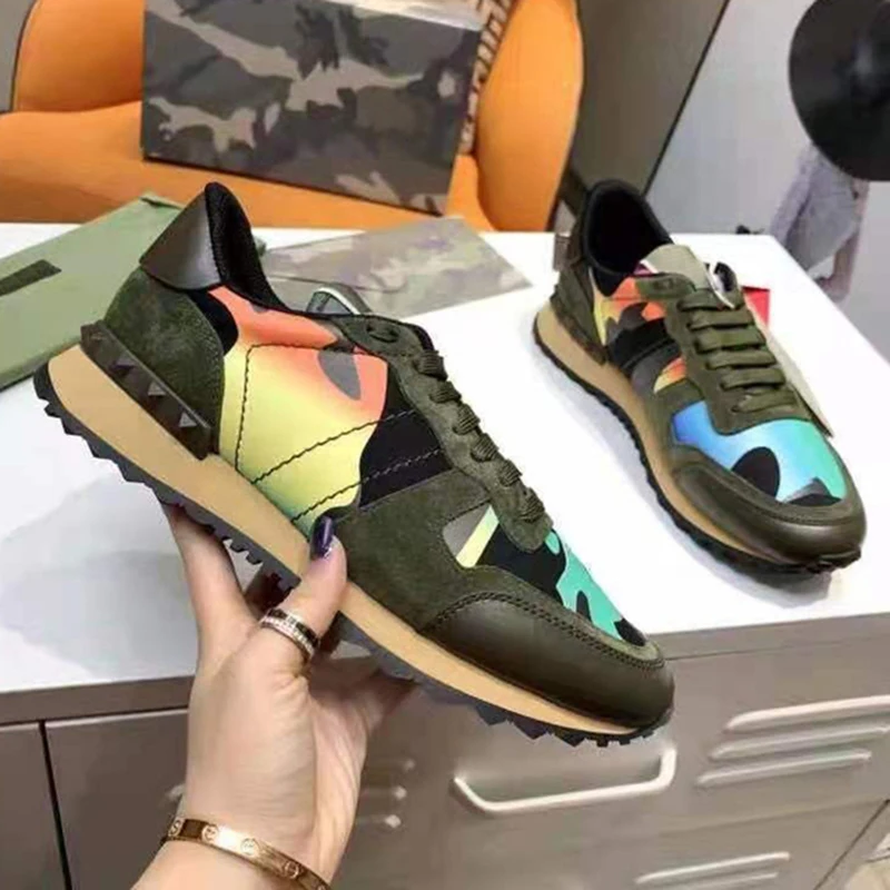 Male Brand Sports Cozy Shoes Stylish Mixed Color Casual Breathable Lace Rivet Running Shoes Men Women Couple Shoes Handmade
Male Brand Sports Cozy Shoes Stylish Mixed Color Casual Breathable Lace Rivet Running Shoes Men Women Couple Shoes Handmade