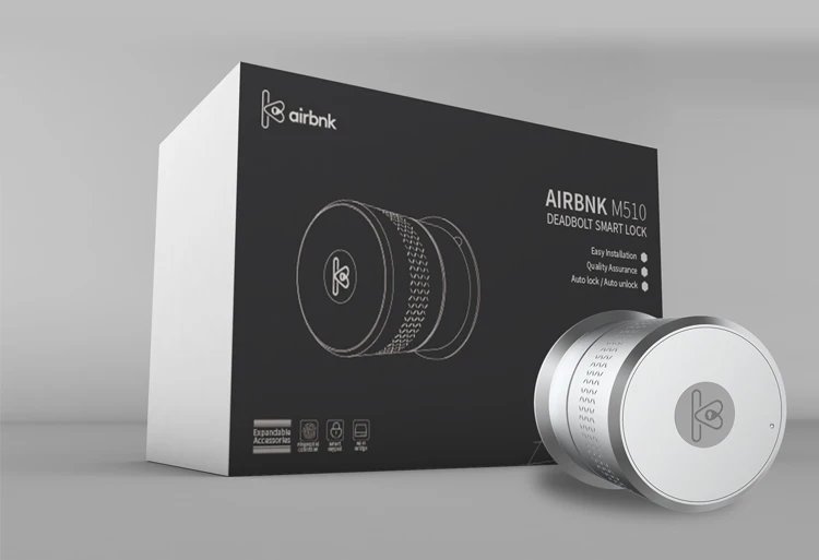 Airbnk M510 US Standard Smart Home Fingerprint Bluetooth Wifi APP Control Smart Deadbolt Electronic Keyless Smart Door Lock
Airbnk M510 US Standard Smart Home Fingerprint Bluetooth Wifi APP Control Smart Deadbolt Electronic Keyless Smart Door Lock