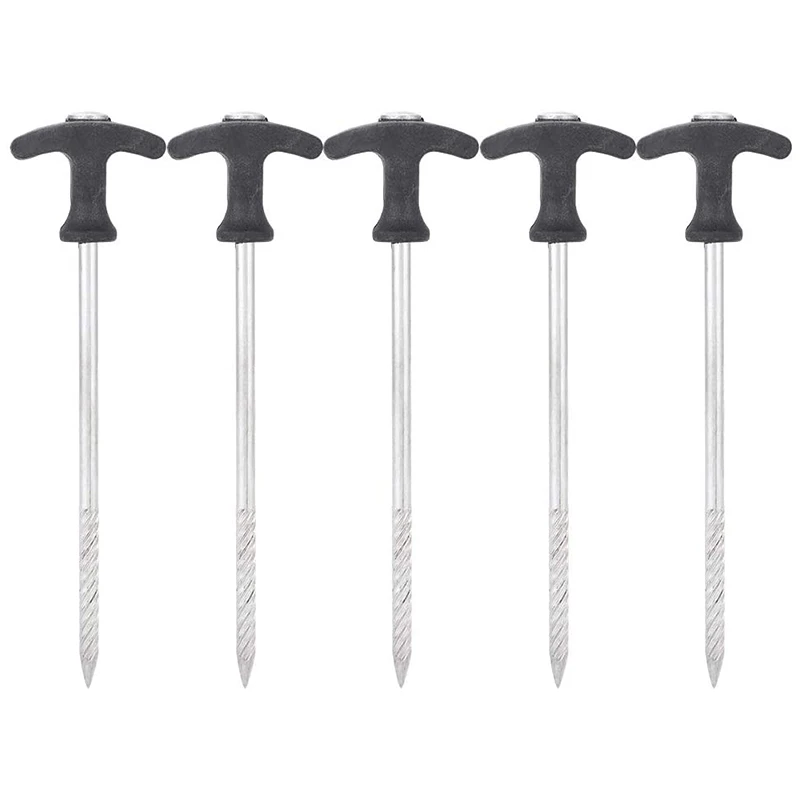 5 PCS Stainless Tent Pegs Heavy Duty Ground Nails Durable Camping Stakes Nail For Camping Windproof
5 PCS Stainless Tent Pegs Heavy Duty Ground Nails Durable Camping Stakes Nail For Camping Windproof