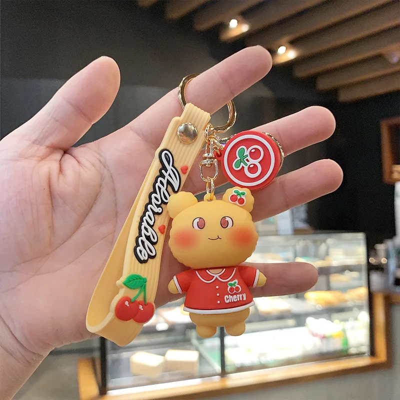 2021 New Cartoon Cute Silicone Cherry RabbitKey Chains Girl Backpack Key Ring Give Friend Key Chain Christmas
2021 New Cartoon Cute Silicone Cherry RabbitKey Chains Girl Backpack Key Ring Give Friend Key Chain Christmas