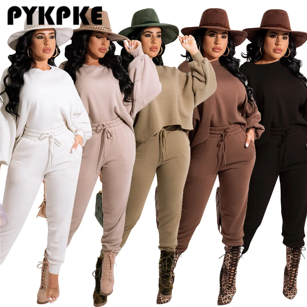 Casual Women Tracksuit Two Piece Set Puff Sleeve Sweatshirts and Pants Sportswear Set Autumn Outfit
Casual Women Tracksuit Two Piece Set Puff Sleeve Sweatshirts and Pants Sportswear Set Autumn Outfit