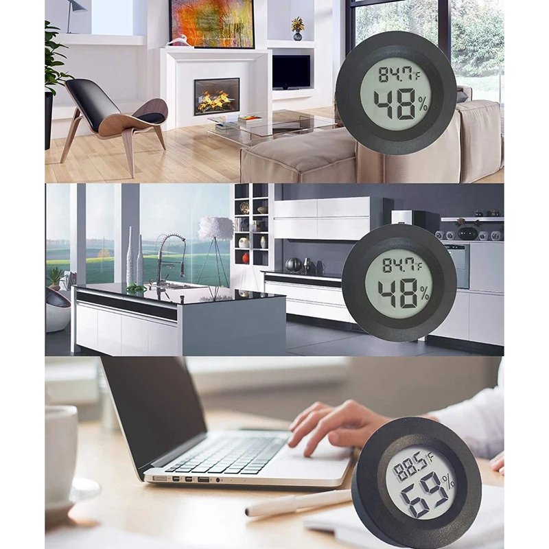 Hygrometer Thermometer, Digital LCD Monitor Indoor Outdoor Humidity Meter Gauge (Black 5PACK,White 5PACK) 
Hygrometer Thermometer, Digital LCD Monitor Indoor Outdoor Humidity Meter Gauge (Black 5PACK,White 5PACK)