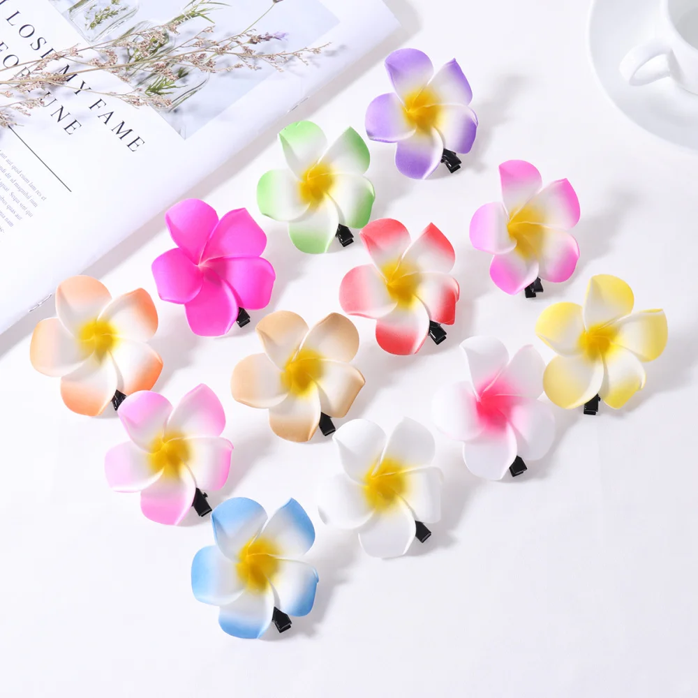 FRCOLOR 24Pcs 2.4 Inch Hawaiian Plumeria Flower Hair Clip Hair Accessory for Beach Party Wedding Event Decoration (12 Colors)
FRCOLOR 24Pcs 2.4 Inch Hawaiian Plumeria Flower Hair Clip Hair Accessory for Beach Party Wedding Event Decoration (12 Colors)