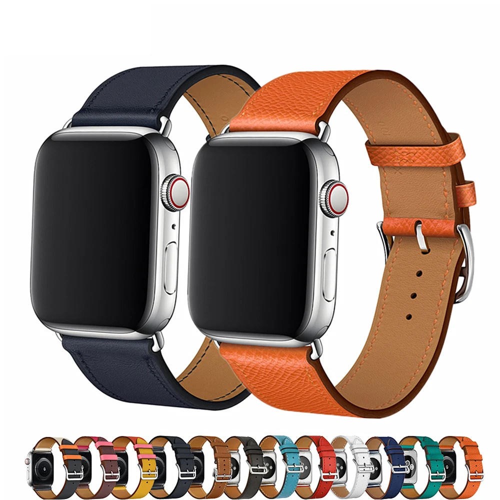 Leather strap for Apple watch band 44mm 40mm 38mm 42mm Genuine Leather watchband Single tour bracelet iWatch series 5 4 3 2 se 6
Leather strap for Apple watch band 44mm 40mm 38mm 42mm Genuine Leather watchband Single tour bracelet iWatch series 5 4 3 2 se 6