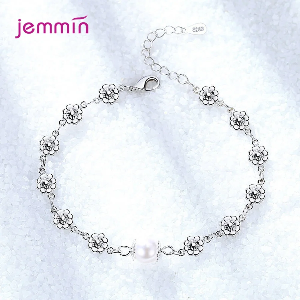 Amazing Big Discount 925 Sterling Silver Bracelet For Women Sparkling Freshwater Pearl Bracelet With Flower Shape Link Chain
Amazing Big Discount 925 Sterling Silver Bracelet For Women Sparkling Freshwater Pearl Bracelet With Flower Shape Link Chain