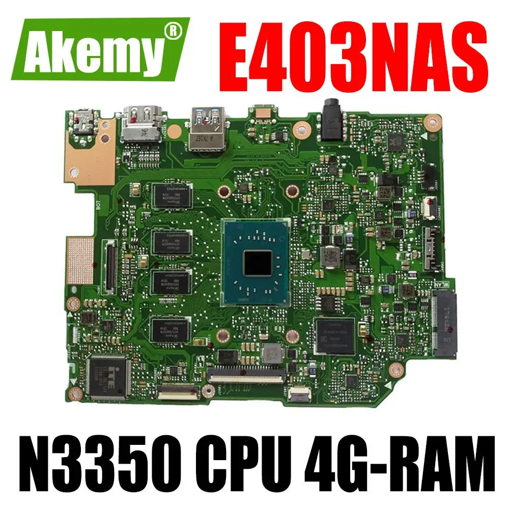 Материнская плата E403NAS для ASUS E403NA E403N Laotop материнская плата с процессором N3350 4G-RAM 64G-SSD
Материнская плата E403NAS для ASUS E403NA E403N Laotop материнская плата с процессором N3350 4G-RAM 64G-SSD