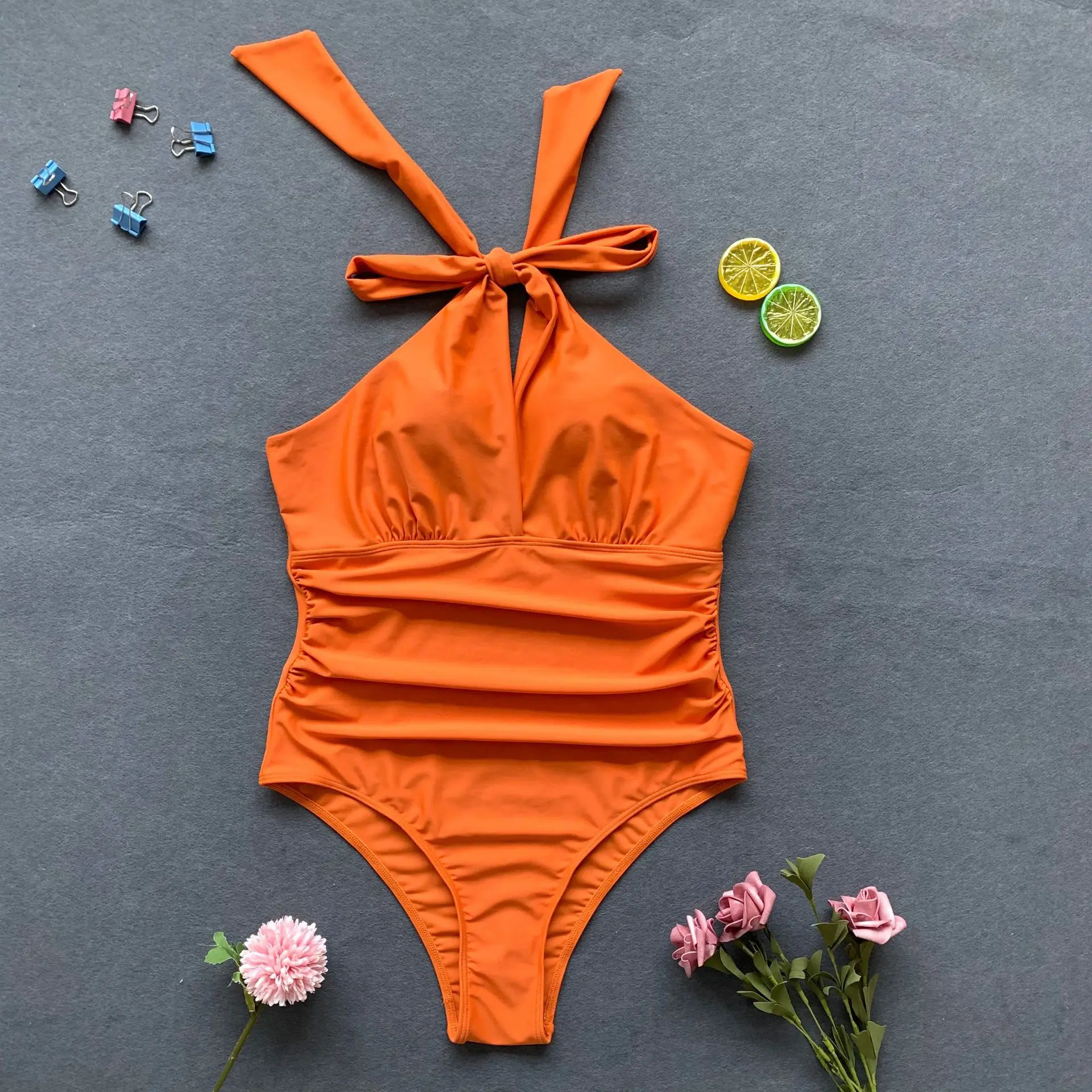 Sexy Off Shoulder Swimsuit Floral Print Bathing Suit New Summer Halter One-Piece Suits Women Bikini Backless Fit Swimwear Mujer
Sexy Off Shoulder Swimsuit Floral Print Bathing Suit New Summer Halter One-Piece Suits Women Bikini Backless Fit Swimwear Mujer