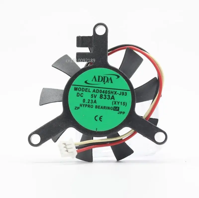Для Оригинальный ADDA AD0405HX J93 DC 5V 0.23A 3 Провода вентилятор охлаждения для