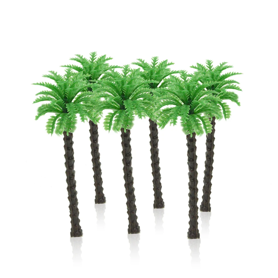 50pcs 35/40/45/55/70mm Model Green Palm Trees Toys Miniature architecture Seashore Color plants for diorama beach scenery
50pcs 35/40/45/55/70mm Model Green Palm Trees Toys Miniature architecture Seashore Color plants for diorama beach scenery