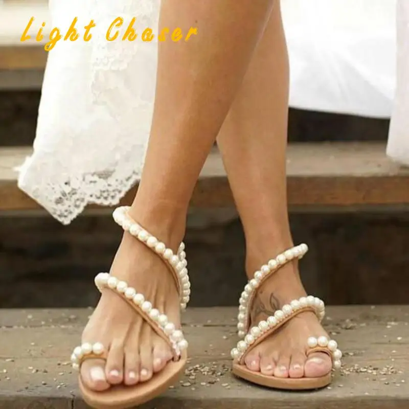 Beaded Ladies Sandals Plus Size Roman Flat Sandals Ladies Non-slip Hot Sale Summer Shoes Flip Flops Beach Sandals Plus Size 43 
Beaded Ladies Sandals Plus Size Roman Flat Sandals Ladies Non-slip Hot Sale Summer Shoes Flip Flops Beach Sandals Plus Size 43