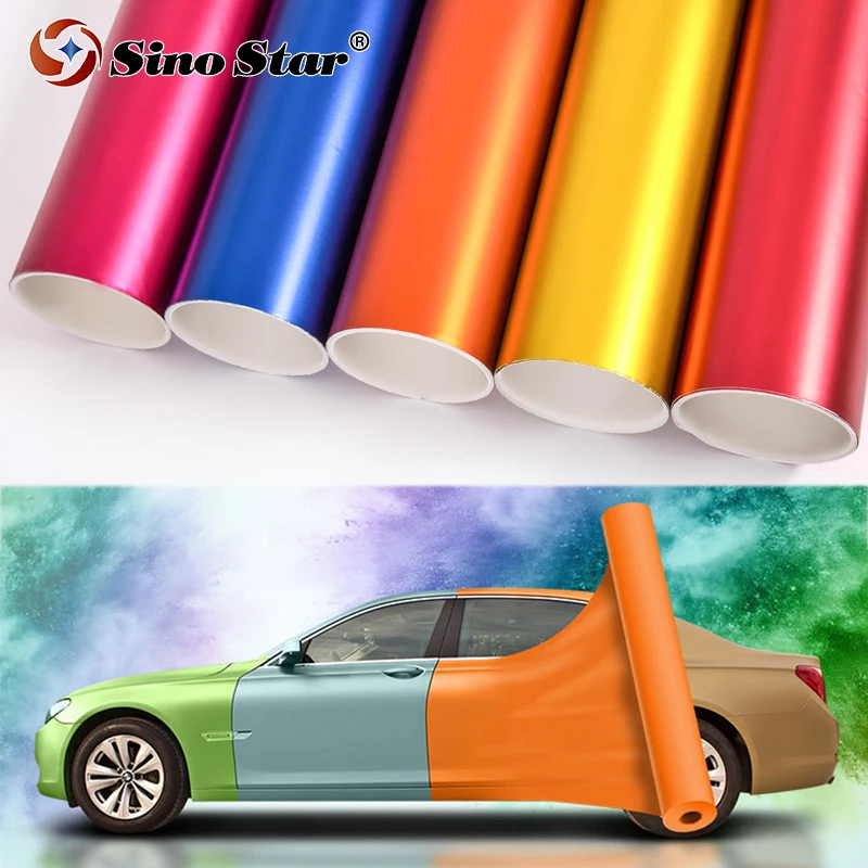 Sino Star S5M02 Hot Sale Matt Chrome for pvc film Metallic Grey Car Wrap Vinyl Roll 
Sino Star S5M02 Hot Sale Matt Chrome for pvc film Metallic Grey Car Wrap Vinyl Roll