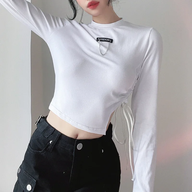 Женская винтажная облегающая футболка с длинным рукавом, однотонный красный, синий, желтый пуловер, повседневный Белый Топ, 2021
Женская винтажная облегающая футболка с длинным рукавом, однотонный красный, синий, желтый пуловер, повседневный Белый Топ, 2021