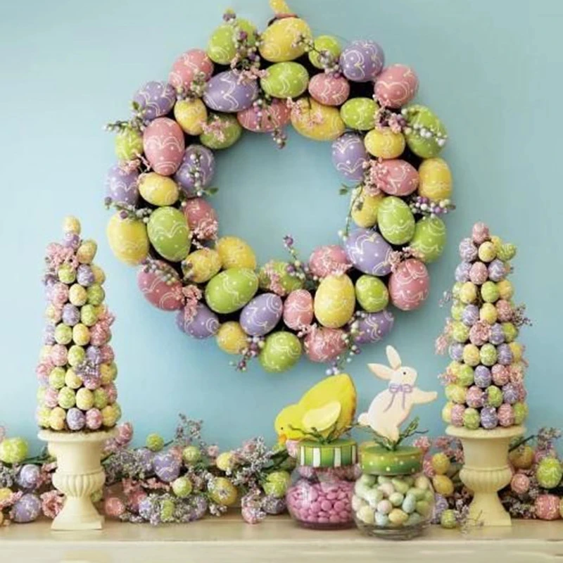 20Pcs 3*4cm Foam Easter Eggs Happy Easter Decorations Painted Bird Pigeon Eggs DIY Craft Kids Favor Easter Party Decoration
20Pcs 3*4cm Foam Easter Eggs Happy Easter Decorations Painted Bird Pigeon Eggs DIY Craft Kids Favor Easter Party Decoration