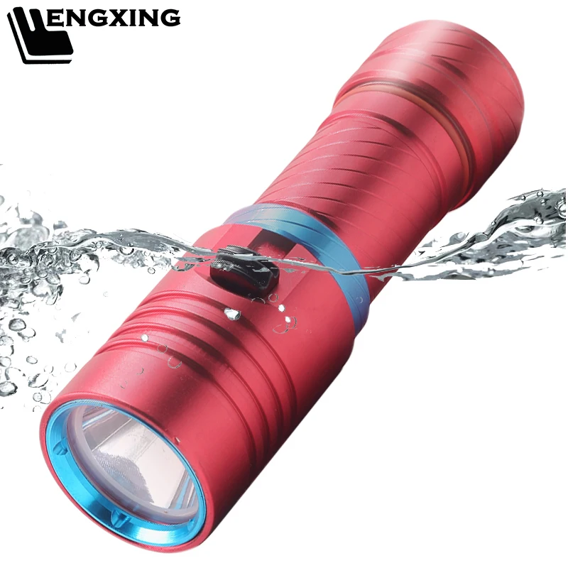 XM-L2 Diving Norkel Flashlight Waterproof Underwater 100 Meter LED Dive Torch Lamp Light Camping Lanterna With Stepless Dimming
XM-L2 Diving Norkel Flashlight Waterproof Underwater 100 Meter LED Dive Torch Lamp Light Camping Lanterna With Stepless Dimming