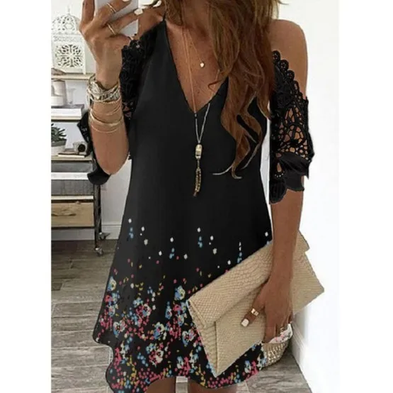 Women 2021 Loose Floral Boho Vintage Casual Ruffles Befree Strap Camis Lace Short Sleeve Dress Summer Beach Dresses Plus Size
Women 2021 Loose Floral Boho Vintage Casual Ruffles Befree Strap Camis Lace Short Sleeve Dress Summer Beach Dresses Plus Size