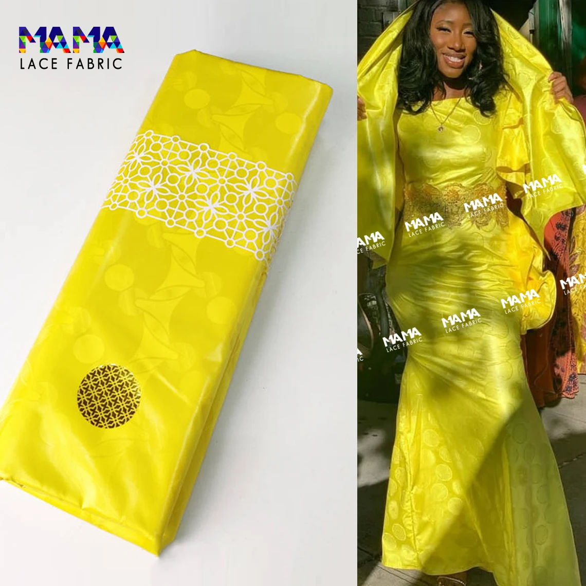 5 Yards Yellow Color African Lace Fabric 2022 High Quality Basin Riche Nigerian Lace Tulle Fabric Wedding Bride Material
5 Yards Yellow Color African Lace Fabric 2022 High Quality Basin Riche Nigerian Lace Tulle Fabric Wedding Bride Material