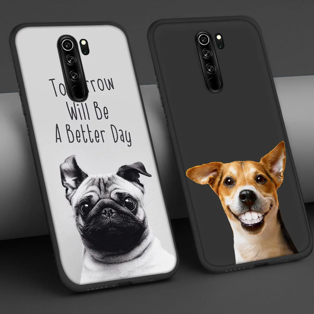 Милый собачий Мопс чехол для Xiaomi Redmi Note 9 8 7 8A 7A 8T 6 Pro Mi 10 9T SE A3 A2 Lite F1 чехлы телефонов