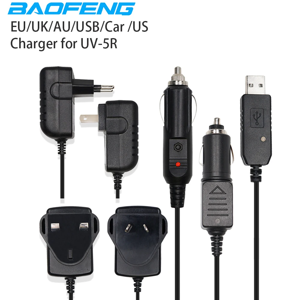 Оригинальное автомобильное зарядное устройство Baofeng UV-5R EU/US/UK/AU, зарядное устройство USB для рации Baofeng UV5R UV 5R
Оригинальное автомобильное зарядное устройство Baofeng UV-5R EU/US/UK/AU, зарядное устройство USB для рации Baofeng UV5R UV 5R