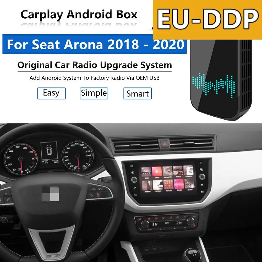 Android AI Box Carplay upgrade For For Seat Arona 2018 - 2020 Radio Apple Autoradio Car Multimedia Player Wifi Mirror Link
Android AI Box Carplay upgrade For For Seat Arona 2018 - 2020 Radio Apple Autoradio Car Multimedia Player Wifi Mirror Link