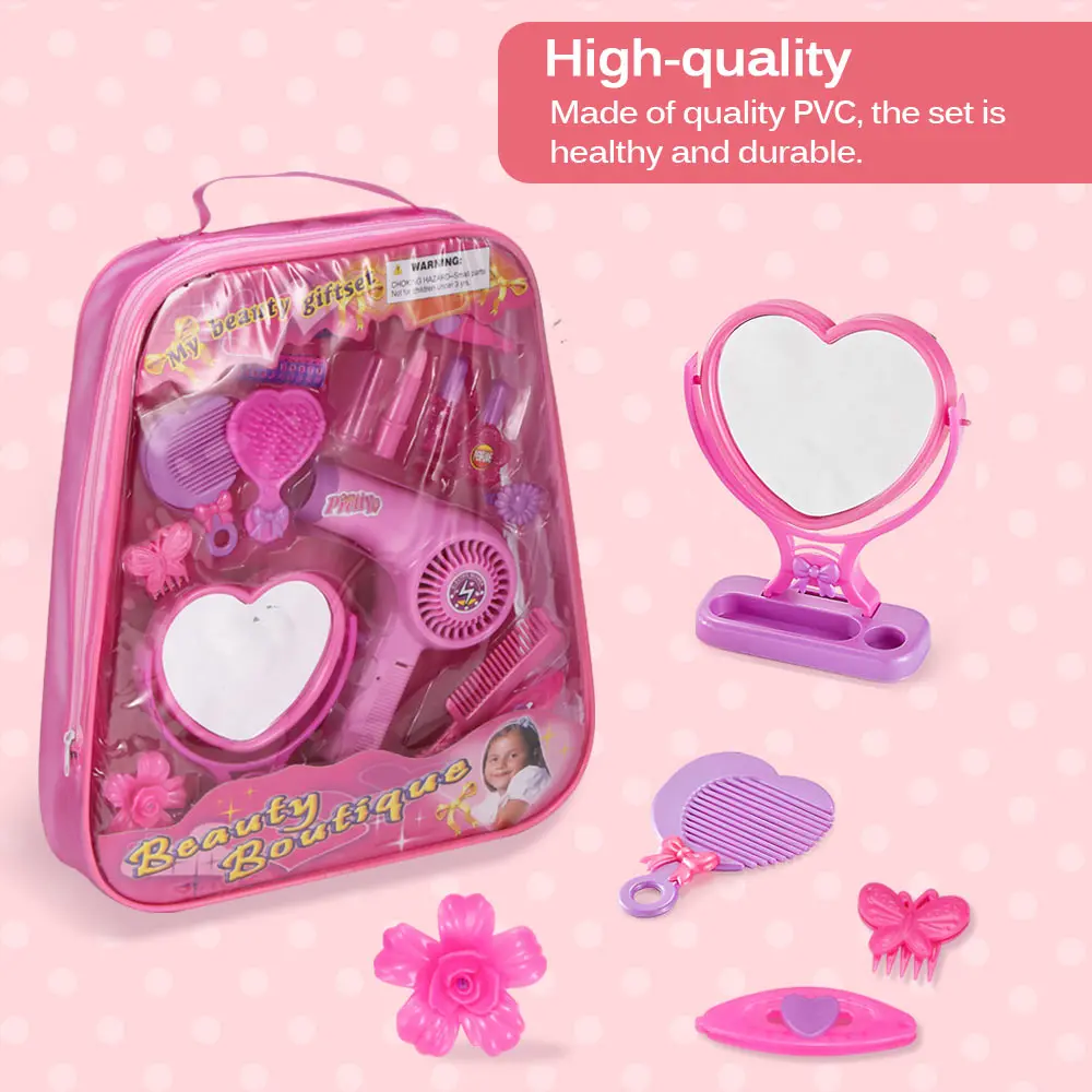 PVC Fashion Children Cosmetics Set Safe Washable Kids Makeup Set Beauty Princess Box Pretend Play Toys For Girl Baby Toys 
PVC Fashion Children Cosmetics Set Safe Washable Kids Makeup Set Beauty Princess Box Pretend Play Toys For Girl Baby Toys