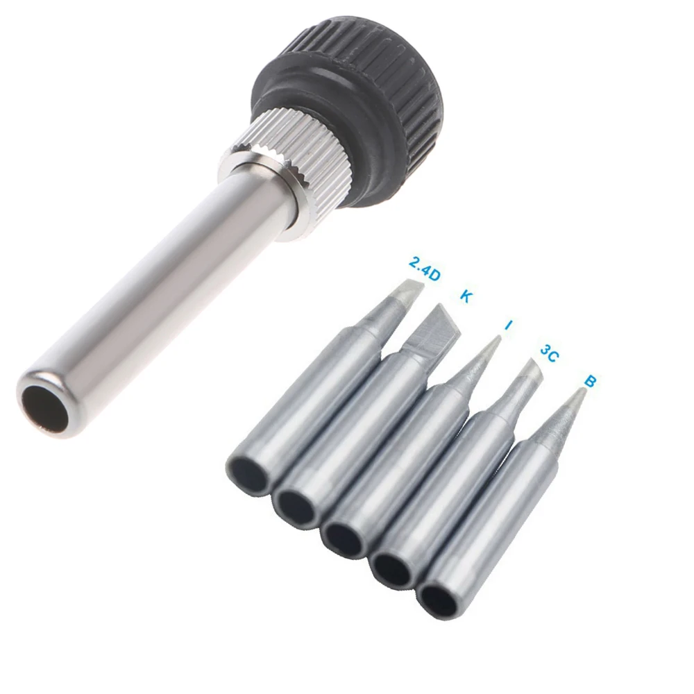 6pcs Copper 900M-T Soldering Station Solder Iron Tips Handle Set For Hakko Welding High Strength Hardness
6pcs Copper 900M-T Soldering Station Solder Iron Tips Handle Set For Hakko Welding High Strength Hardness