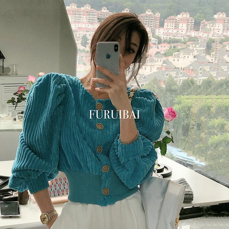Женский оригинальный пузырьковый Топ с длинным рукавом в иностранном стиле, женский кардиган
Женский оригинальный пузырьковый Топ с длинным рукавом в иностранном стиле, женский кардиган
