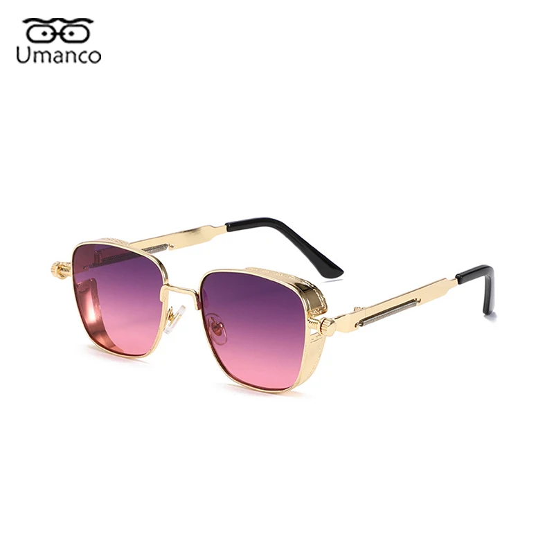Umanco Fashion Square Steampunk Sunglasses for Women Men Metal Frame Gradient UV400 Shades Eyeglasses Couple Outdoor Eyewear
Umanco Fashion Square Steampunk Sunglasses for Women Men Metal Frame Gradient UV400 Shades Eyeglasses Couple Outdoor Eyewear