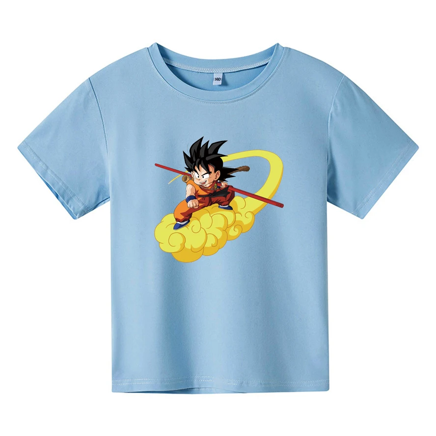 Latest Sitting Somersault Cloud Goku T-shirt Toddler Boy And Girl Birthday Clothes Summer Cotton Casual Short-Sleeved Tops
Latest Sitting Somersault Cloud Goku T-shirt Toddler Boy And Girl Birthday Clothes Summer Cotton Casual Short-Sleeved Tops