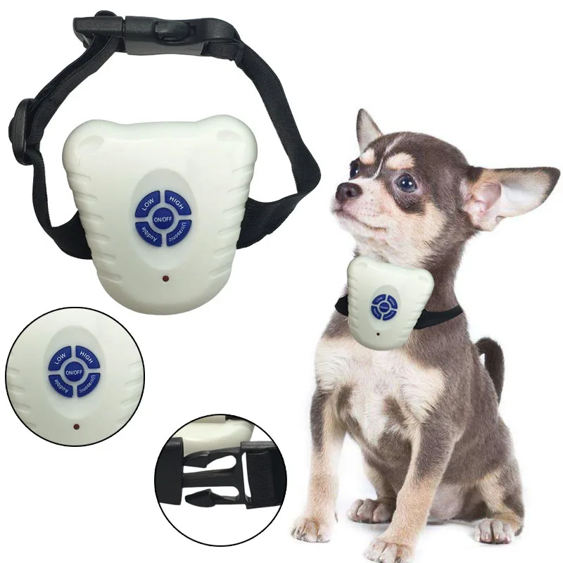 Ультразвуковой безопасный ошейник для собак против лая электронный