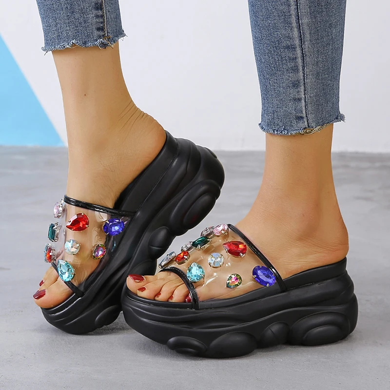 34-41 Big Size Shoes for Women 9cm/3.5 inch Height Wedge Slippers Fashion Shoes Woman Flat Platform Thick Bottom Summer
34-41 Big Size Shoes for Women 9cm/3.5 inch Height Wedge Slippers Fashion Shoes Woman Flat Platform Thick Bottom Summer