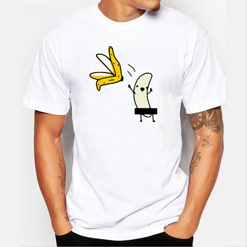 Men's Banana Disrobe Funny Design Print T-shirt Summer Humor Joke Hipster T-Shirt White Casual T Shirts Outfits Streetwear
Men's Banana Disrobe Funny Design Print T-shirt Summer Humor Joke Hipster T-Shirt White Casual T Shirts Outfits Streetwear