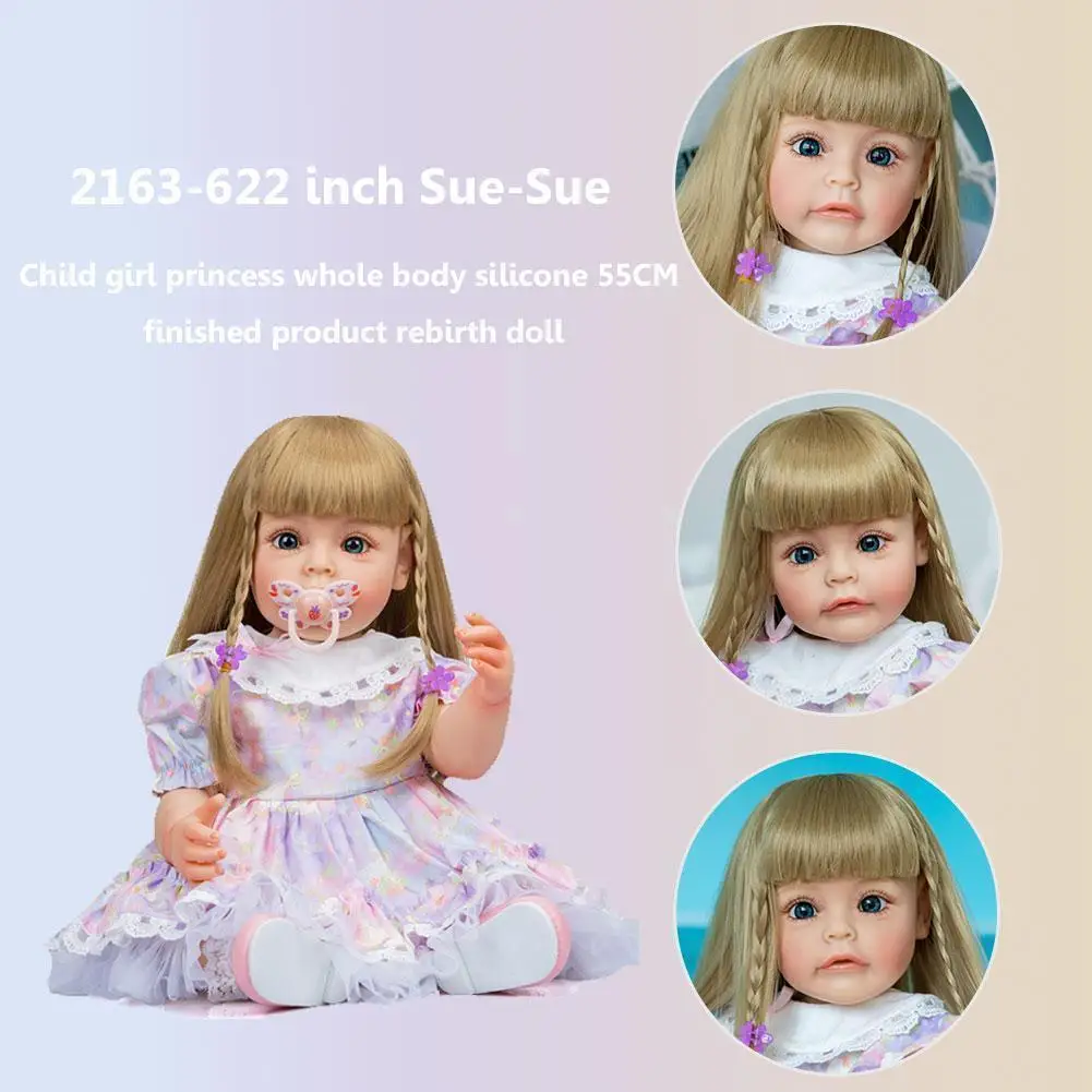 New 55cm Sue-suetoddler Girl Princess Full Body Silicone Reborn Hand-detailed Paiting Waterproof Toy For Girls I6l9
New 55cm Sue-suetoddler Girl Princess Full Body Silicone Reborn Hand-detailed Paiting Waterproof Toy For Girls I6l9