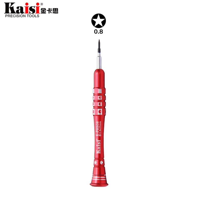 Kaisi 0.8 Pentalobe S2 Screwdriver for iPhone X 8/8Plus 7 Bottom Star Screws Open Tool
Kaisi 0.8 Pentalobe S2 Screwdriver for iPhone X 8/8Plus 7 Bottom Star Screws Open Tool