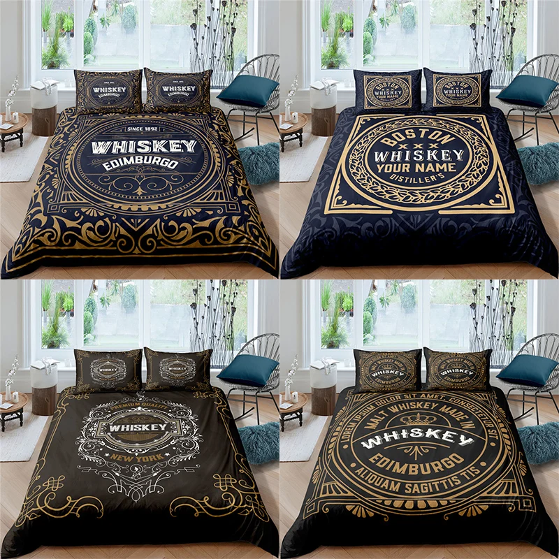 Home Textiles Luxury 3D Whisky Print Duvet Cover Set 2/3 Pcs Pillowcase Kids Bedding Set AU/EU/UK/US Queen and King Size
Home Textiles Luxury 3D Whisky Print Duvet Cover Set 2/3 Pcs Pillowcase Kids Bedding Set AU/EU/UK/US Queen and King Size