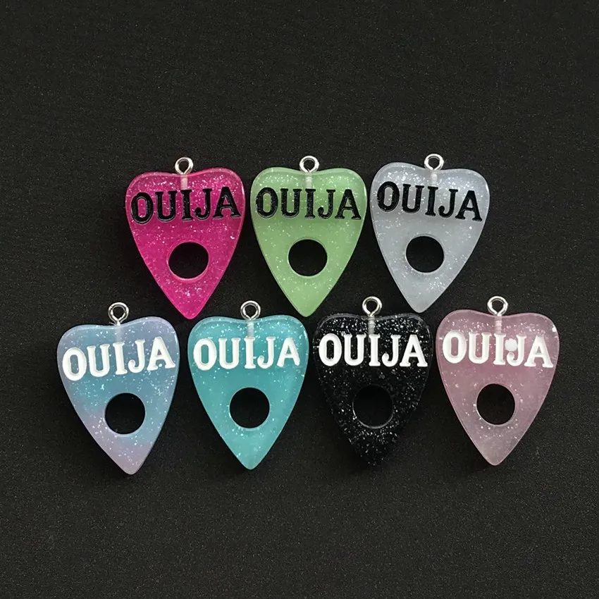 10pcs 28*24mm Ouija board planchette charms Flat back resin cabochons Necklace pendant for DIY decoration Game board
10pcs 28*24mm Ouija board planchette charms Flat back resin cabochons Necklace pendant for DIY decoration Game board