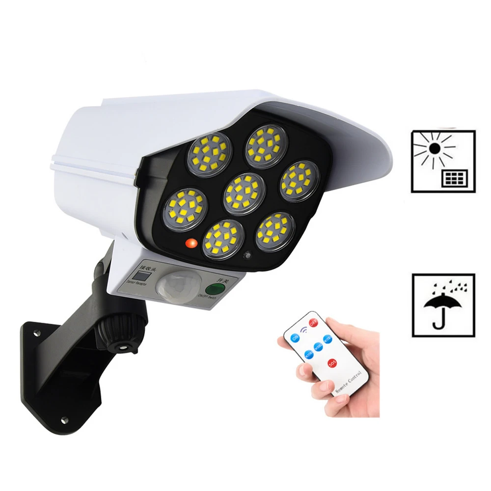 remote Solar motion sensor Simulation Monitoring Fake Camera Human Body Induction Courtyard Lamp Wall Lamp Street Lamp Searchlig
remote Solar motion sensor Simulation Monitoring Fake Camera Human Body Induction Courtyard Lamp Wall Lamp Street Lamp Searchlig