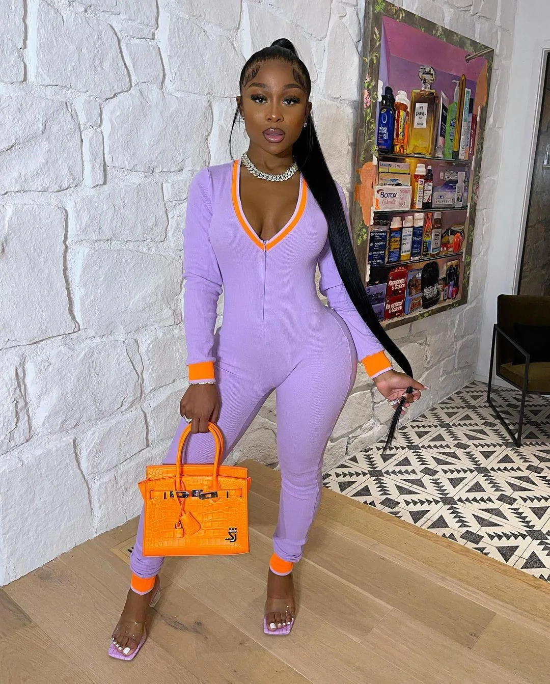 Streetwear Bandage Color Block Skinny Romper Deep V Neck Full Sleeve One Piece Overall 2021 Fashion Female Night Club Bodysuits
Streetwear Bandage Color Block Skinny Romper Deep V Neck Full Sleeve One Piece Overall 2021 Fashion Female Night Club Bodysuits