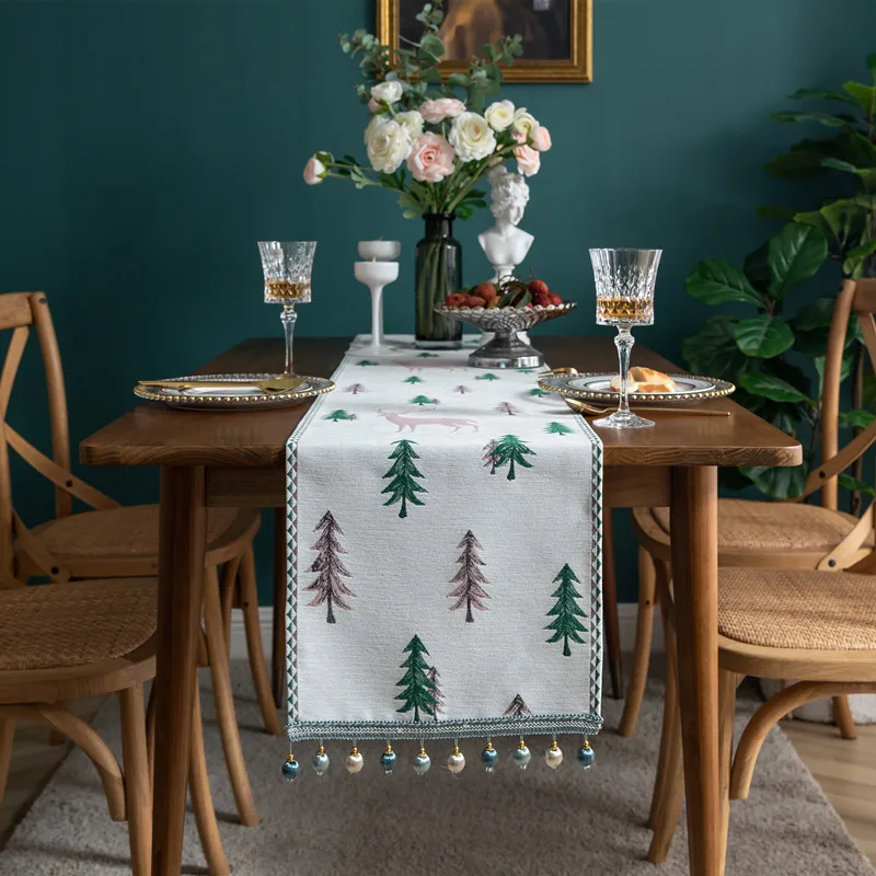 Christmas Elk Table Runners Table Dining Cloth Tassel Home Xmas Tree Print Tablecloth Table Cover New Year Dining Table Decor
Christmas Elk Table Runners Table Dining Cloth Tassel Home Xmas Tree Print Tablecloth Table Cover New Year Dining Table Decor