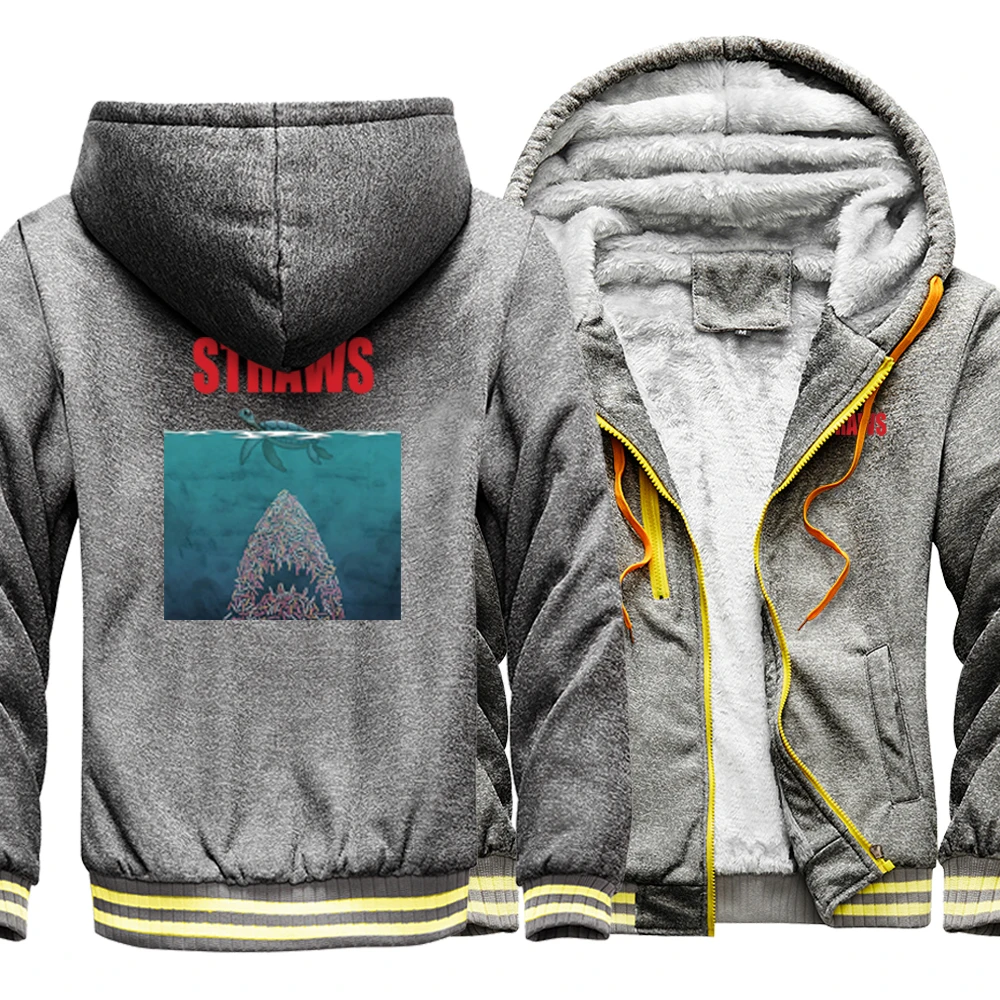 Straws Shark Funny Hip Hop Jacket Zipper Casual Warm Men's Hoodies Loose Thick Coat Streetwear 2020 Winter Harajuku Hooded Male
Straws Shark Funny Hip Hop Jacket Zipper Casual Warm Men's Hoodies Loose Thick Coat Streetwear 2020 Winter Harajuku Hooded Male