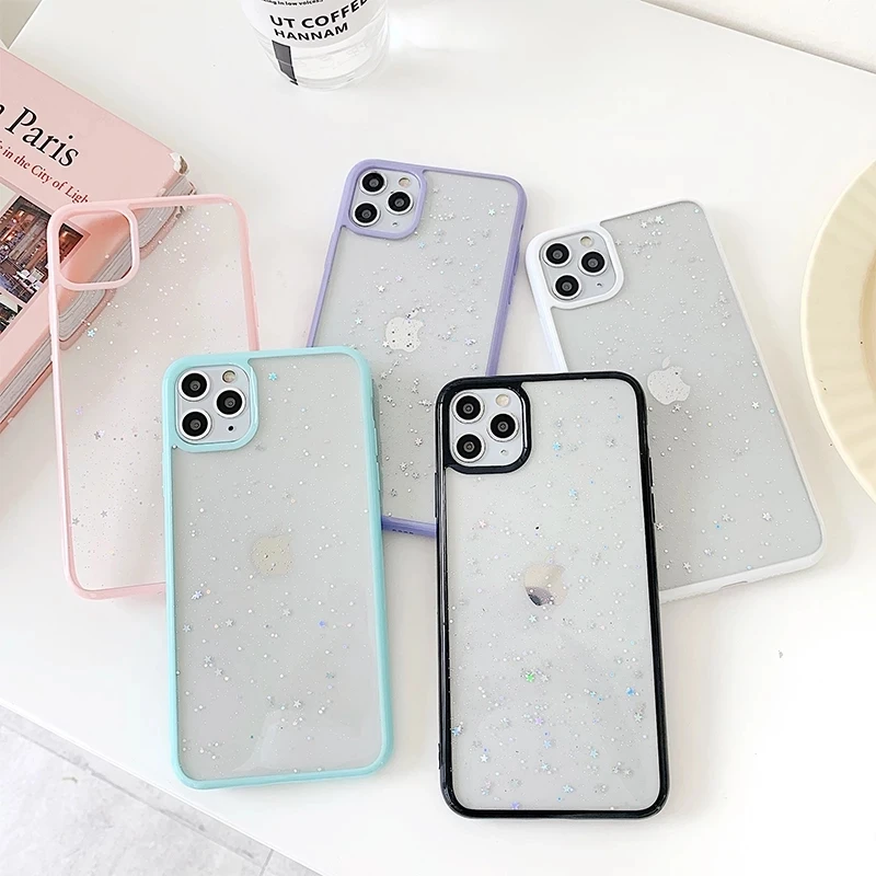 Glitter Star Sequins Soft Bling Clear Case For iPhone 12 Pro Max 11 Pro Max XS XR X 7 8 Plus Shockproof Transparent TPU Case
Glitter Star Sequins Soft Bling Clear Case For iPhone 12 Pro Max 11 Pro Max XS XR X 7 8 Plus Shockproof Transparent TPU Case
