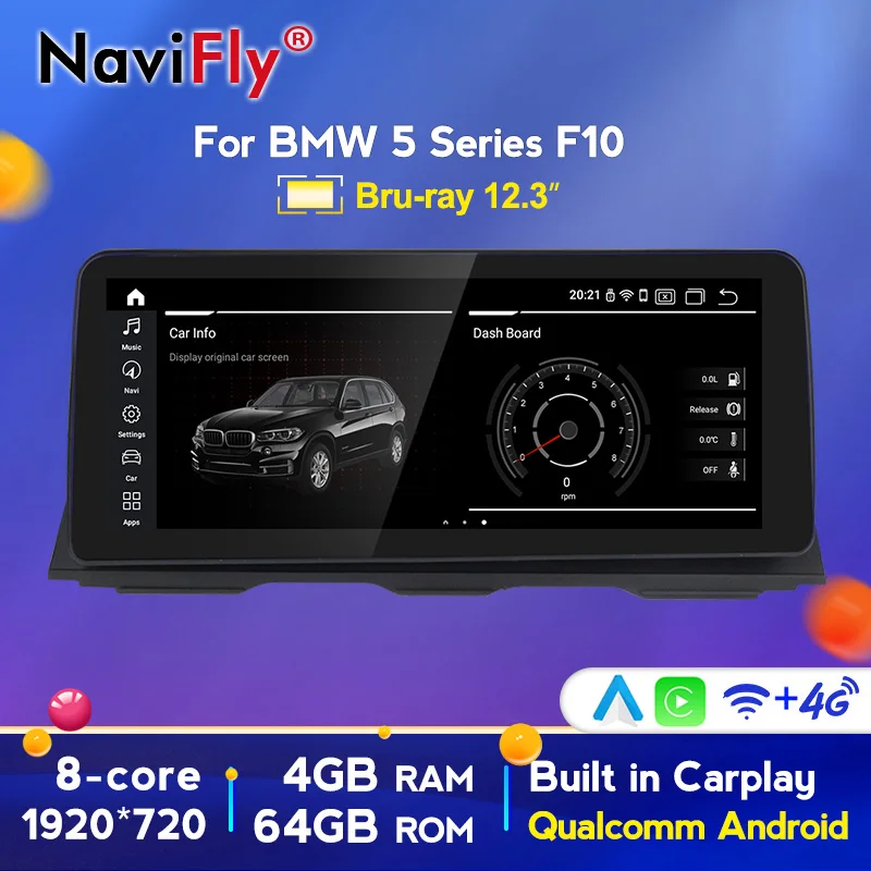 Европейский Склад 8Core Android 10 автомобильный dvd для BMW 5 серия F10 F11 2010 2016 CIC НБТ GPS